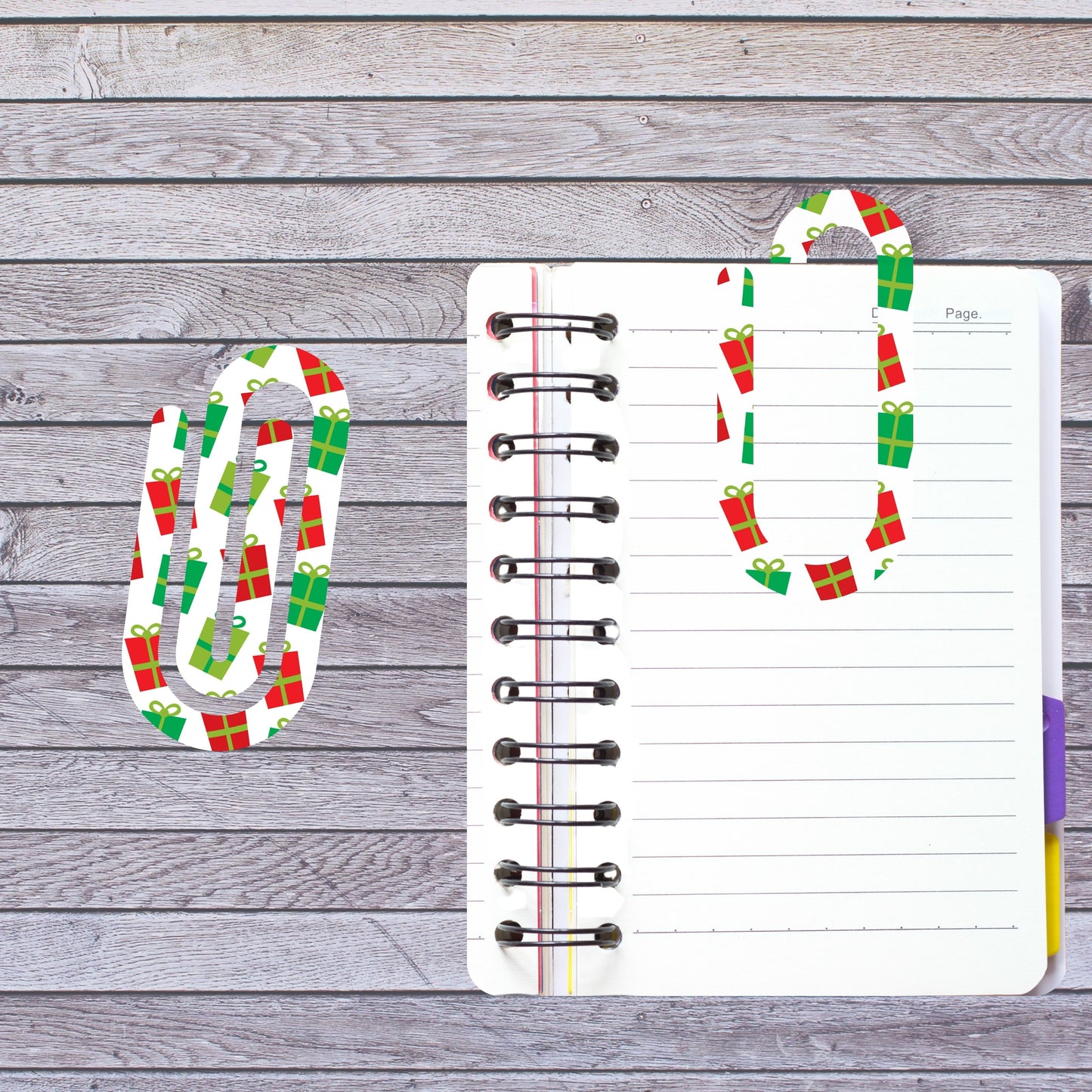 Christmas Jumbo Paperclip Bookmark