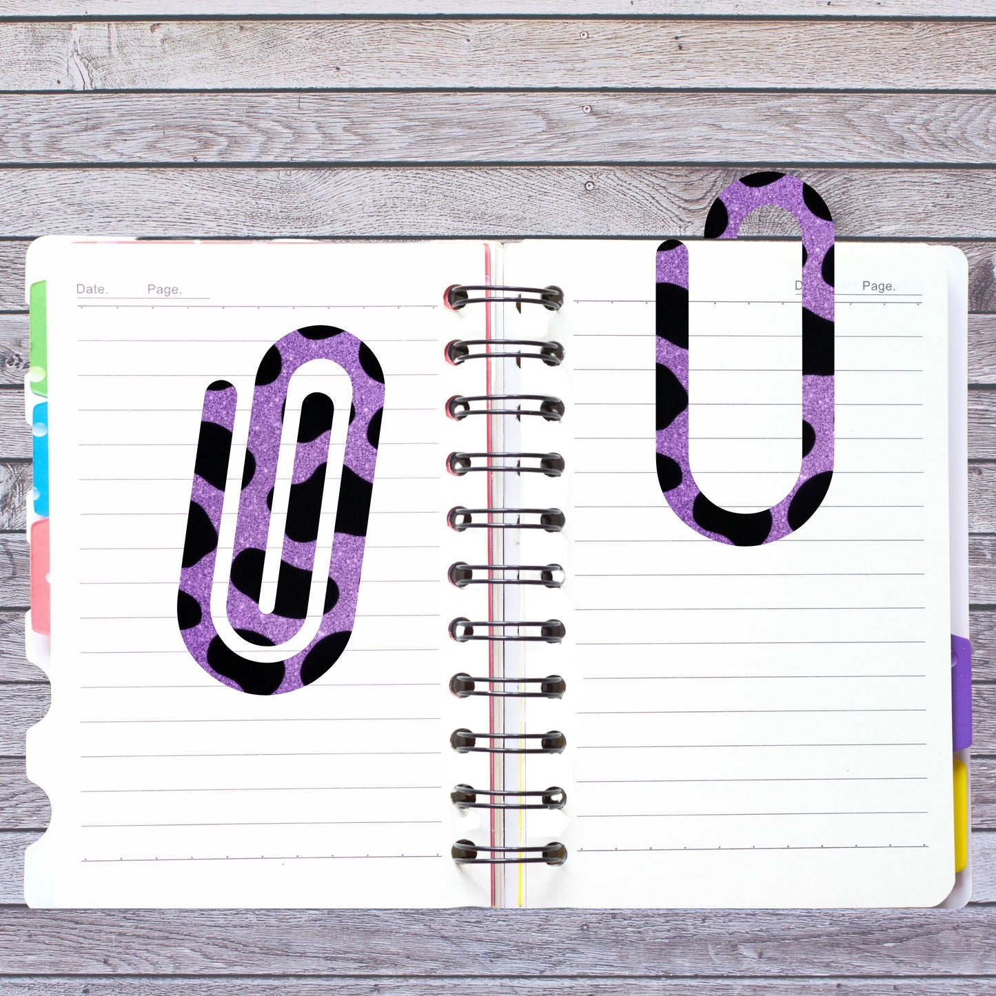 Cow Print Paperclip Bookmark