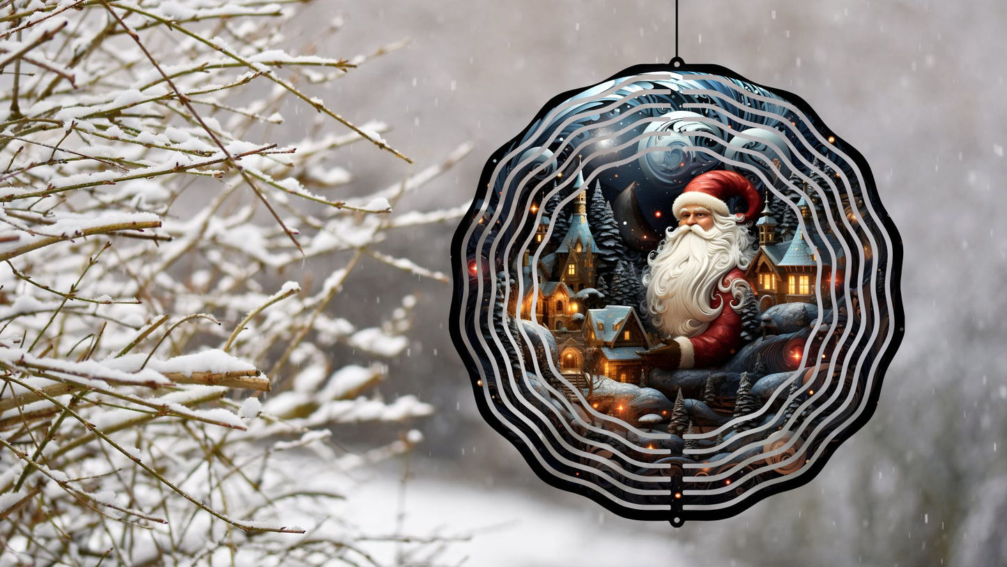 8" Christmas/Winter Wind Spinners