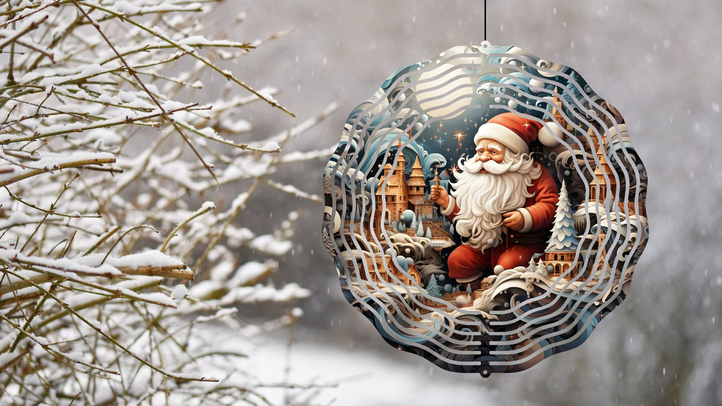 8" Christmas/Winter Wind Spinners