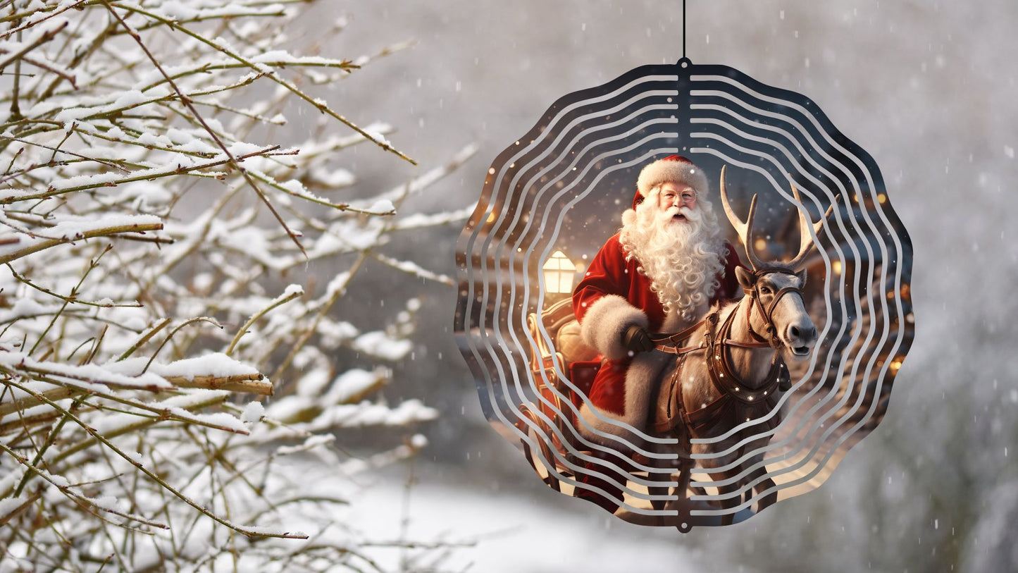 8" Christmas/Winter Wind Spinners