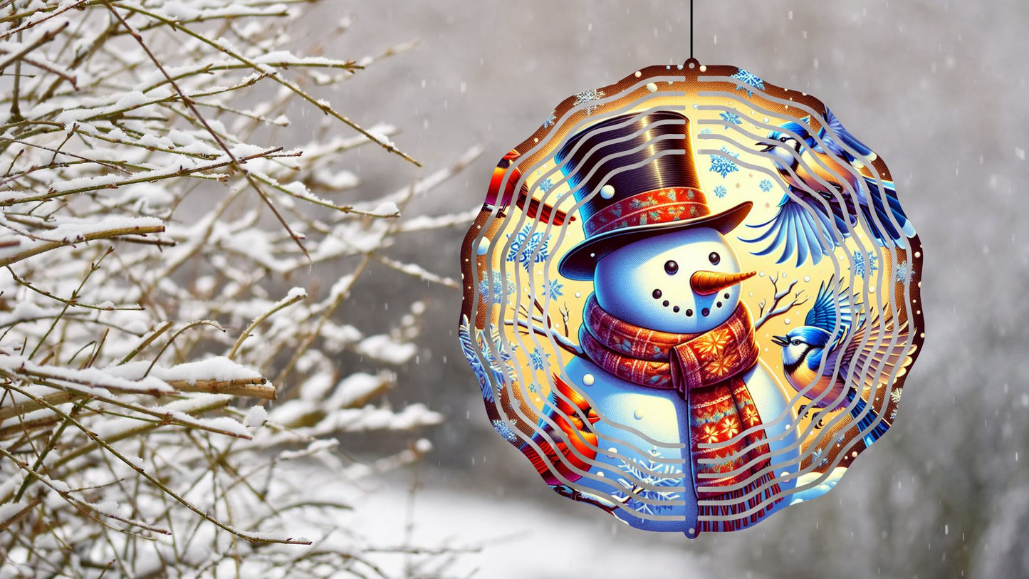 8" Christmas/Winter Wind Spinners