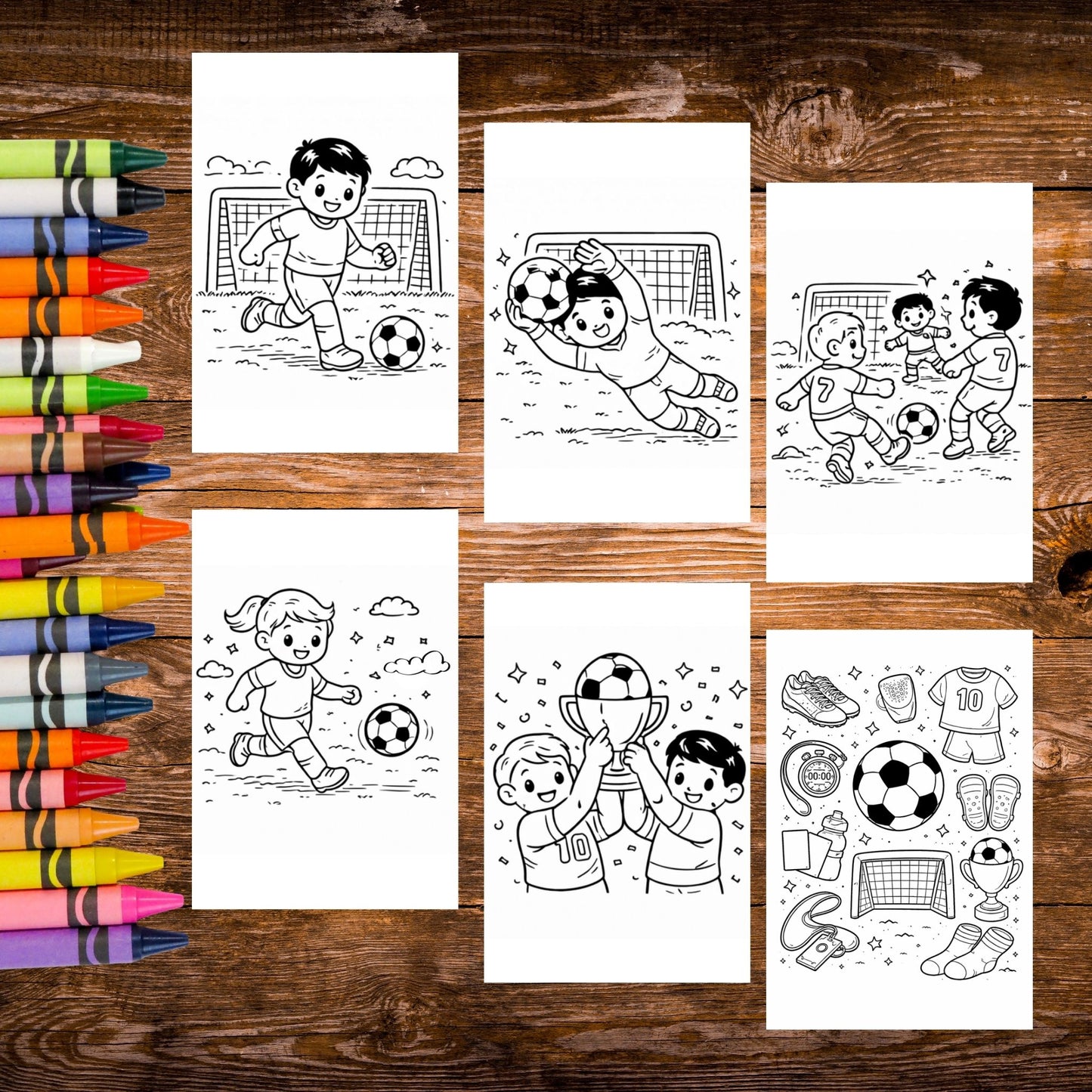 Sticker Coloring Sheets