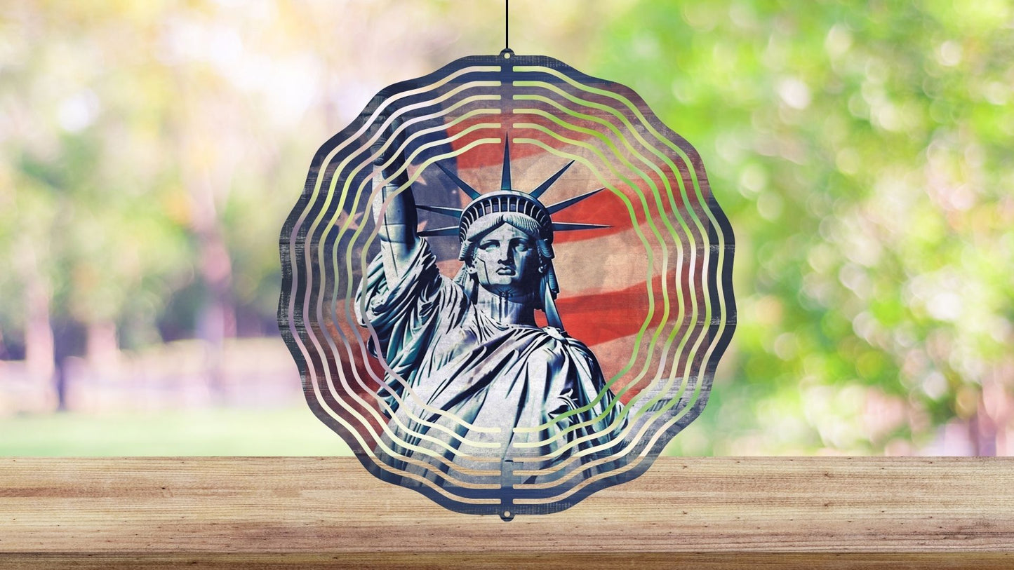 8" Patriotic Wind Spinners