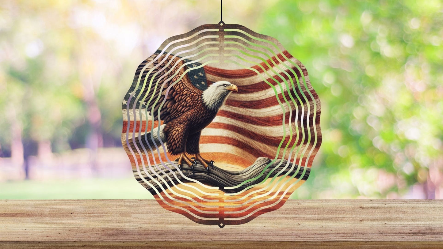 8" Patriotic Wind Spinners